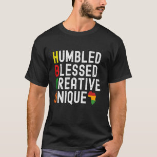 Camiseta Hbcu Creative Único Y Bendito 1