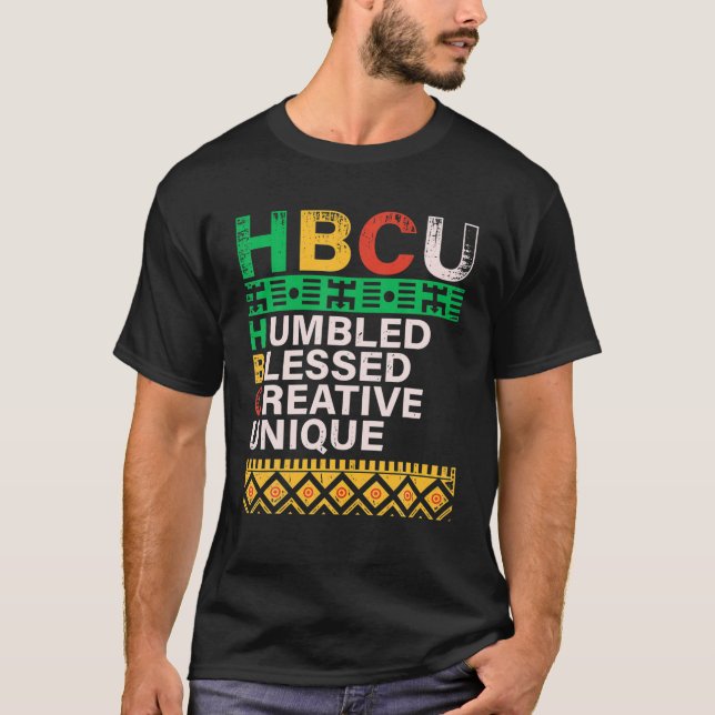 Camiseta HBCU de la época humildemente bendecida como creat (Anverso)