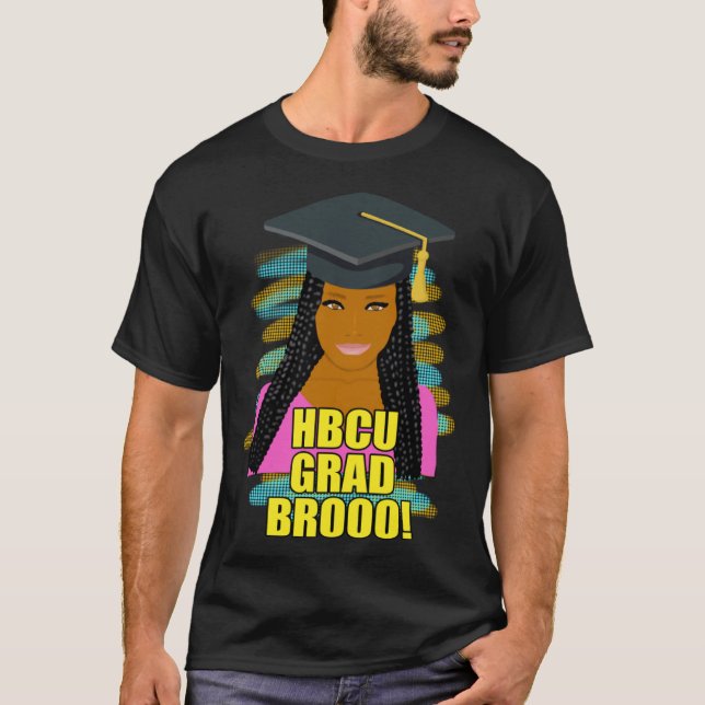 Camiseta HBCU Grad Bro Bruh Female Graduate (Anverso)