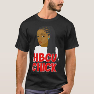 Camiseta HBCU Grado de trenzas rojas y blancas de pollo o e