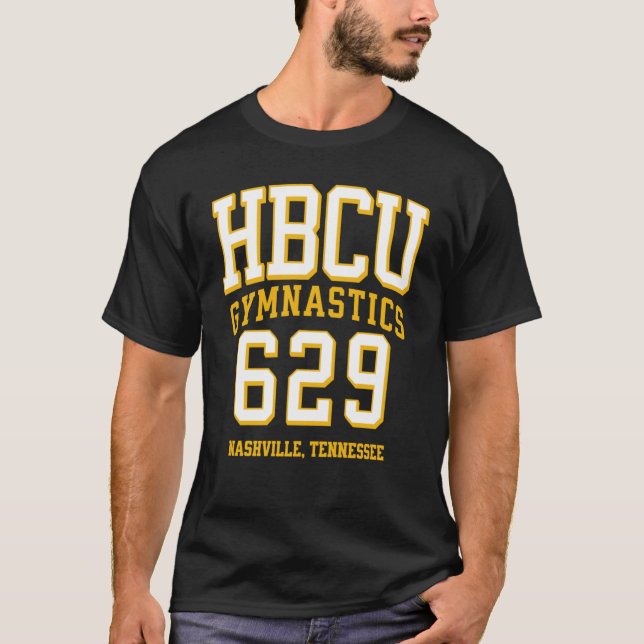 Camiseta HBCU Gymnastics 629 Area Code Nashville TN 2 (Anverso)