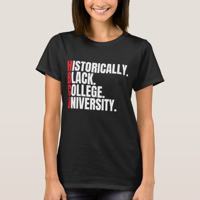 Camiseta HBCU Históricamente Black College and University M (Anverso)