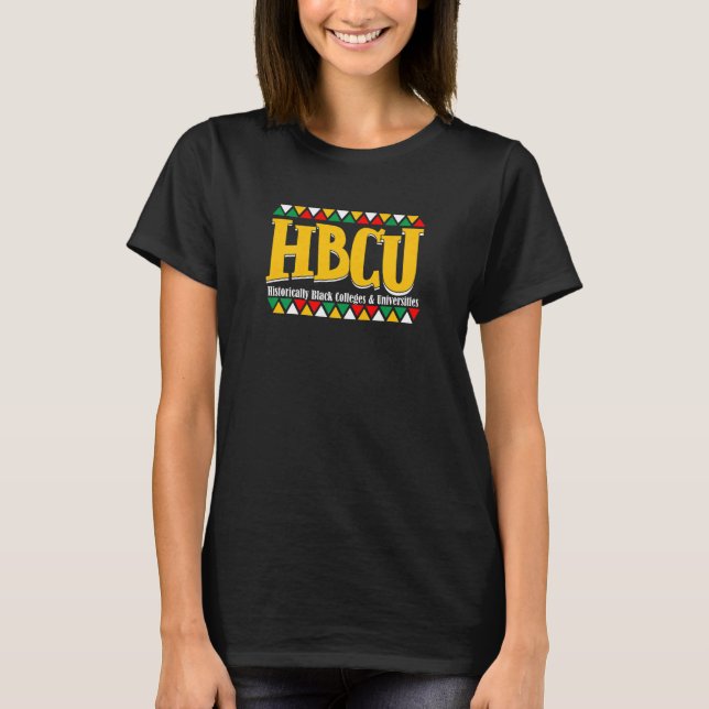 Camiseta Hbcu Históricamente Colegios y Universidades Negra (Anverso)