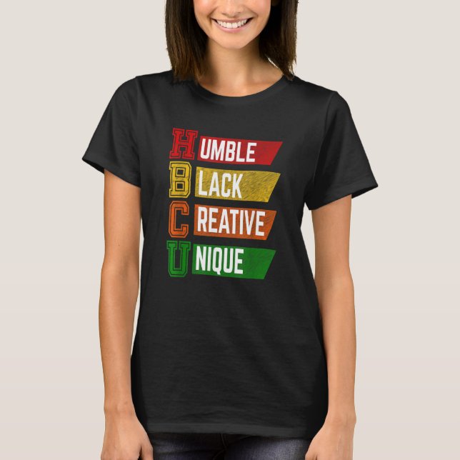 Camiseta HBCU Humble Black Creative Unique Vintage (Anverso)
