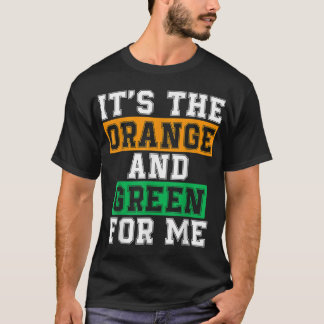 Camiseta HBCU humorística, es el Naranja y el verde para mi