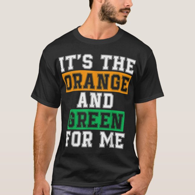Camiseta HBCU humorística, es el Naranja y el verde para mi (Anverso)