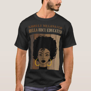 Camiseta HBCU ligeramente Melanada Educada Black C