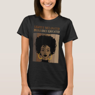 Camiseta HBCU ligeramente Melanada Educada Black C