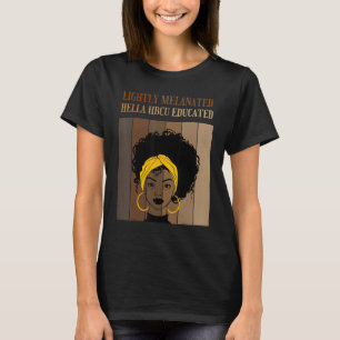 Camiseta HBCU ligeramente Melanada Educada Black C