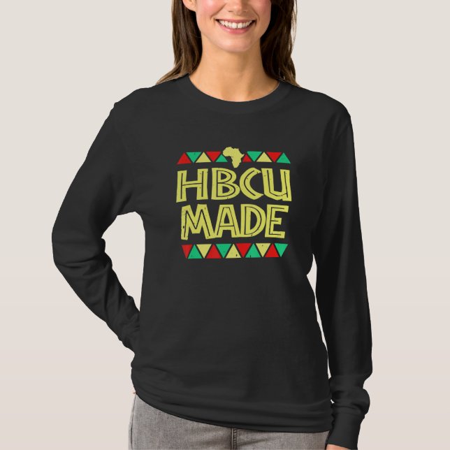 Camiseta Hbcu Made Afro Black (Anverso)