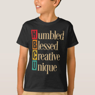 Camiseta Hbcu Mes de la historia negra humildemente bendeci