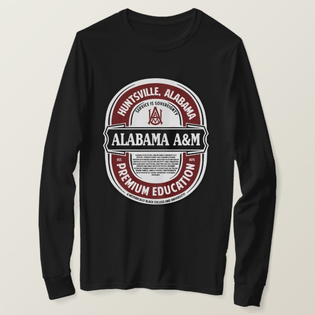 Camiseta HBCU_Premium Education Tshirt_ALABAMA A&M (Anverso del diseño)