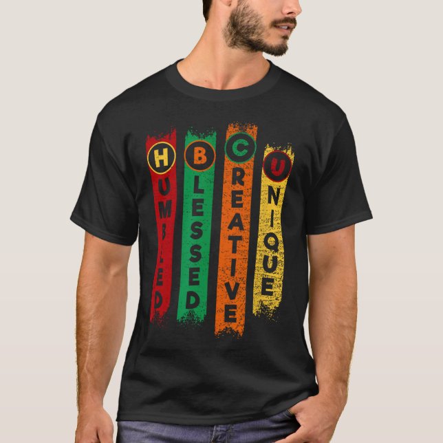 Camiseta Hbcu se humilde bendición creativa y única univers (Anverso)
