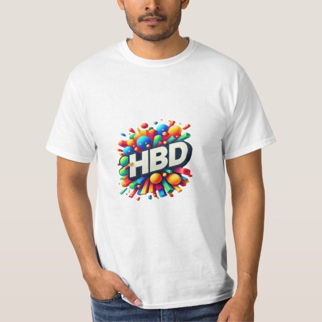 Camiseta HBD De Una Forma Breve Pero Especial (Anverso)