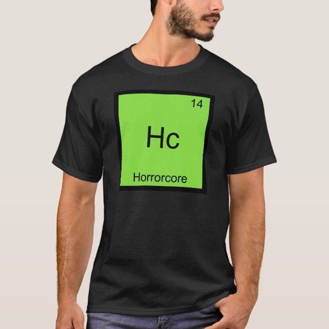 Camiseta Hc - Símbolo del Elemento de Química Dive (Anverso)
