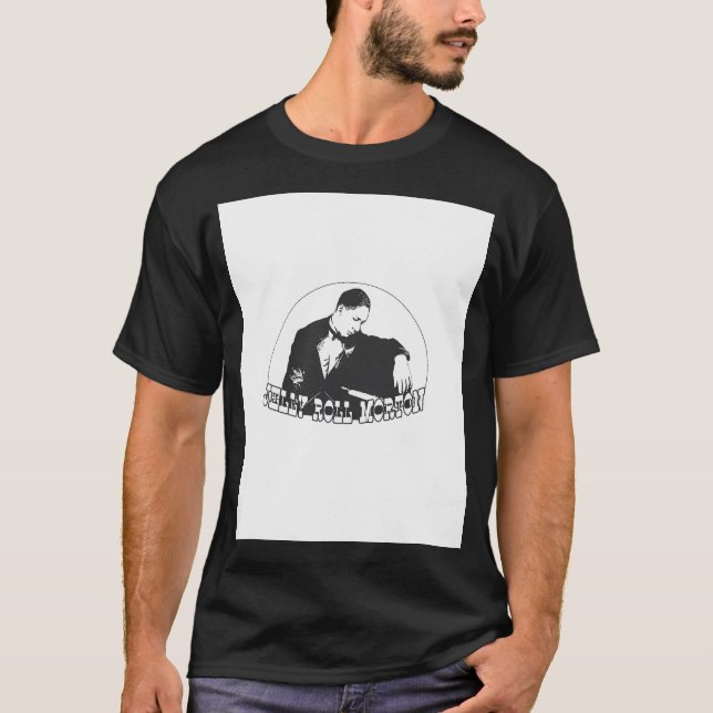 Camiseta Hd. Jelly Roll Morton El Inventor Del Jazz. Alto (Anverso)