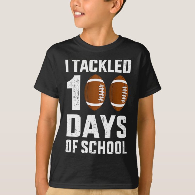 Camiseta He abordado 100 días de escuela 100 días de estudi (Anverso)