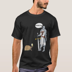 Camiseta He aquí a un perro gracioso que viste a un sacerdo