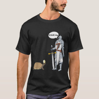 Camiseta He aquí a un perro gracioso que viste a un sacerdo