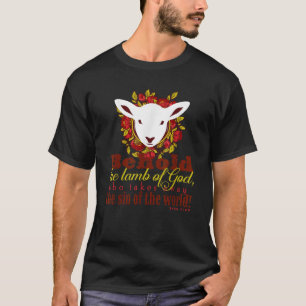 Camiseta He aquí el Cordero de Dios Mujeres Juan 1 Católico
