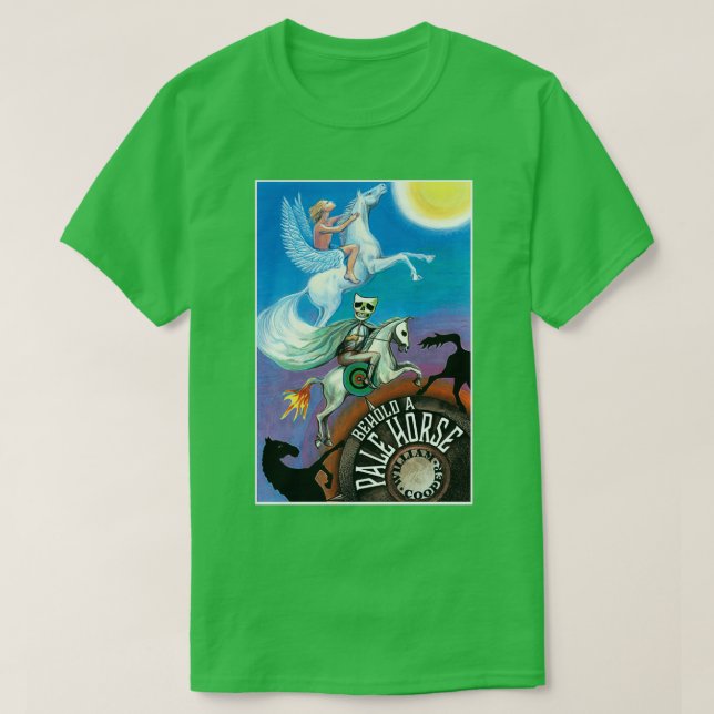 Camiseta He aquí un caballo pálido (Diseño del anverso)