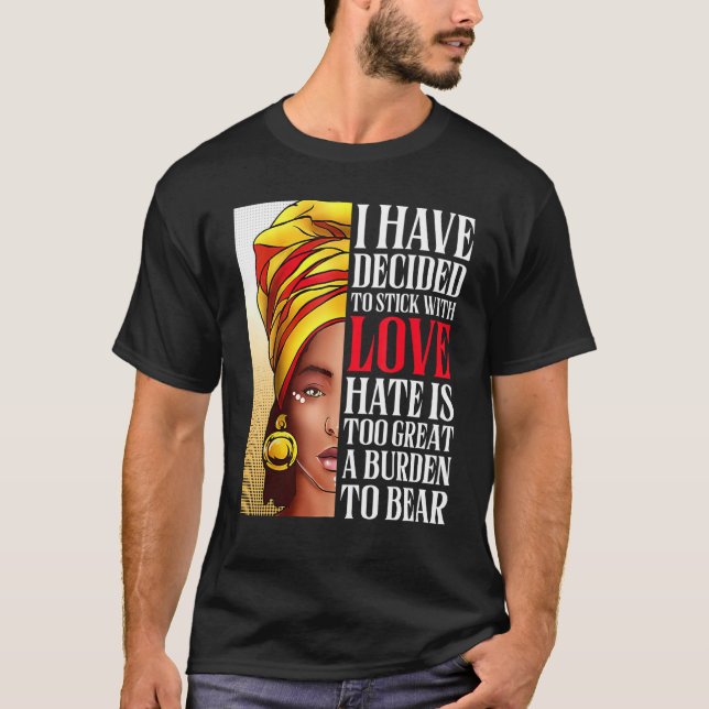 Camiseta He Decidido Seguir Con Amor A La Mujer Africana (Anverso)