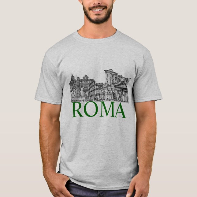 Camiseta ¡He estado allí Roma de recuerdo de viaje/texto DI (Anverso)