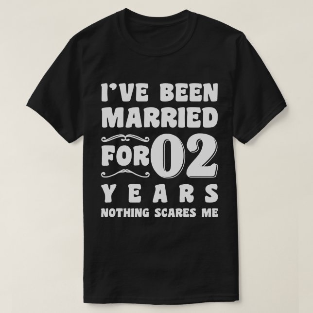 Camiseta He estado casada por dos años de Boda. (Diseño del anverso)