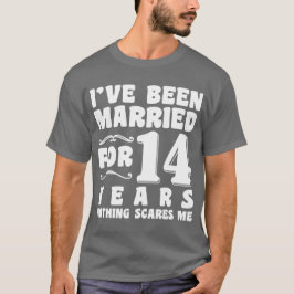 Camiseta He estado casado durante 14 años aniversario de bo