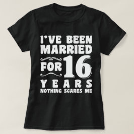 Camiseta He estado casado durante 16 años Fiesta de boda di