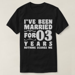 Camiseta He estado casado durante 3 años Aniversario de bod