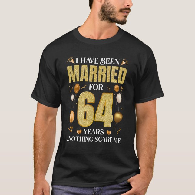 Camiseta He Estado Casado Durante 64 Años 64º Boda Anni (Anverso)