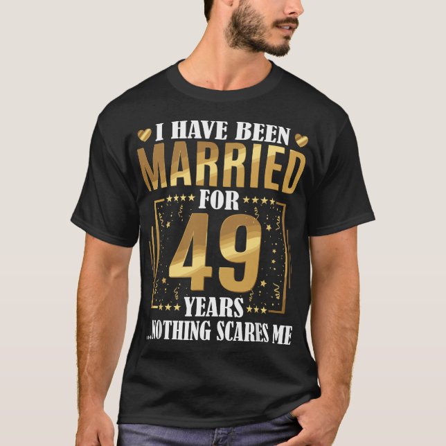 Camiseta He Estado Casado Por 49 Años - 49° Boda Y (Anverso)