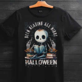 Camiseta He estado leyendo toda la noche halloween