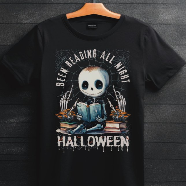 Camiseta He estado leyendo toda la noche halloween (Subido por el creador)