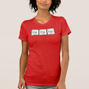 Camiseta He He He He Helium Pun T-Shirt