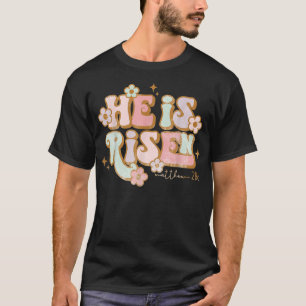 Camiseta He Is Risen Cross Jesus Religious Easter Day Chris
