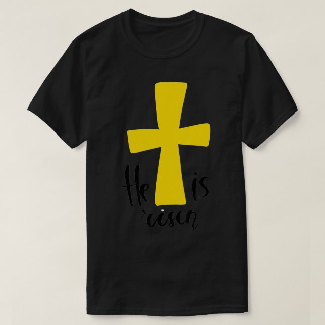 Camiseta He is Risen  Jesus Christian Happy Easter Day  (Diseño del anverso)