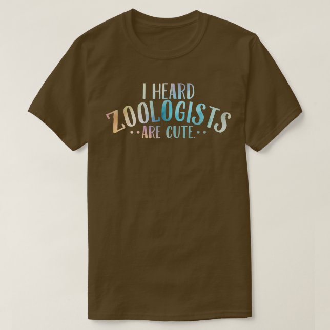Camiseta He oído que los zoólogos son amables (Diseño del anverso)