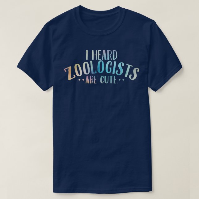 Camiseta He oído que los zoólogos son amables (Diseño del anverso)