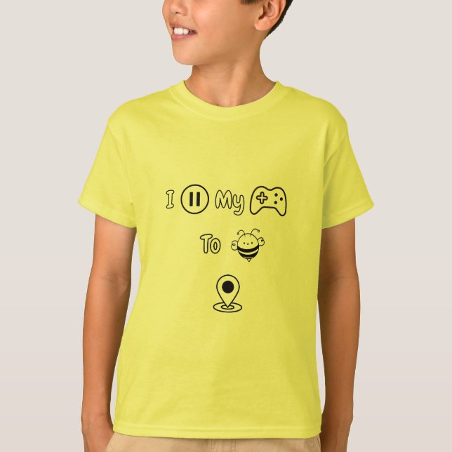 Camiseta He Pausado Mi Juego Para Estar Aquí - Divertida Ed (Anverso)