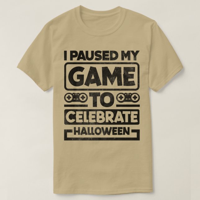 Camiseta He Pausado Mi Juego Video Jugador Gaming Gamer Ne (Diseño del anverso)