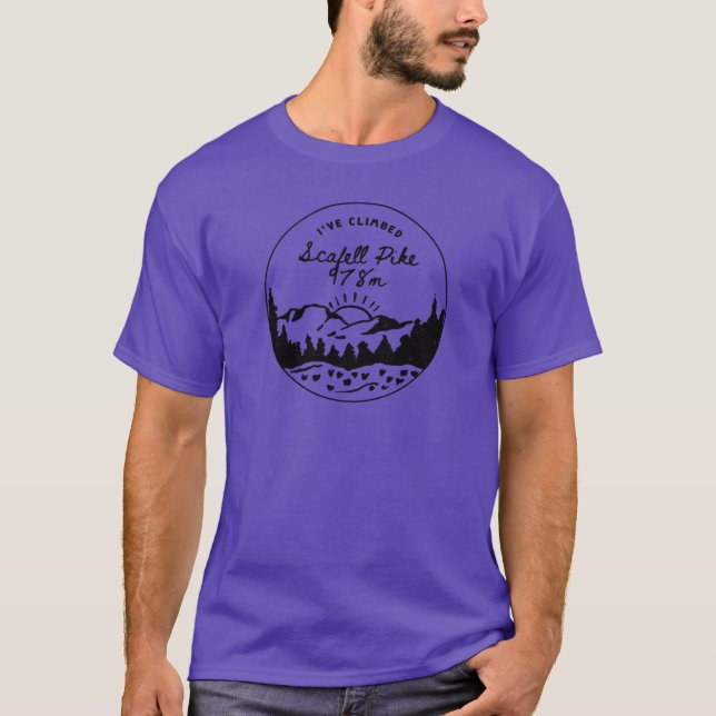 Camiseta He subido Scafell Pike amigos (Anverso)