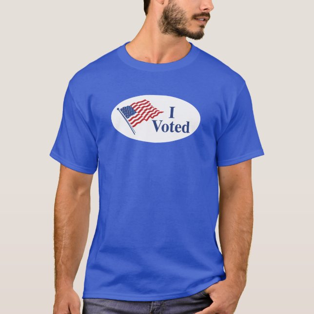 Camiseta He votado Pegatina Tee (Anverso)