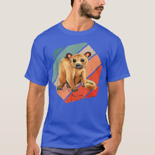 Camiseta Hea Vintage Retro Kinkajou Prehensile Animal Night