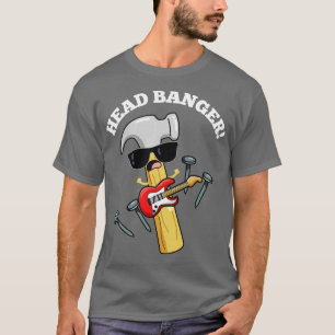 Camiseta Head Banger Funny Music Puns