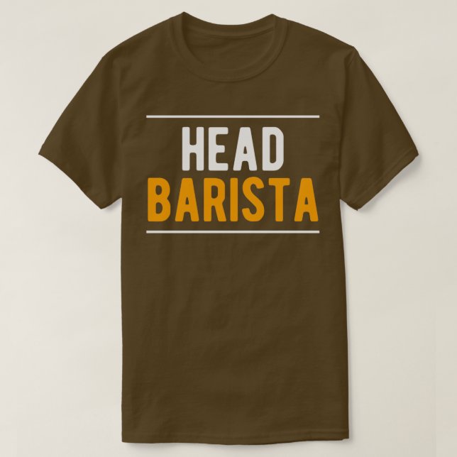 Camiseta Head Barista Coffee (Diseño del anverso)
