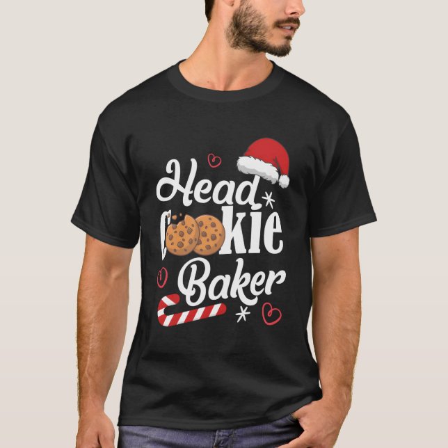 Camiseta Head Cookie Baker Para Navidades (Anverso)