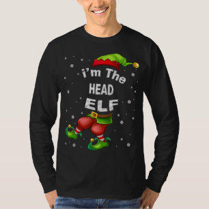 Camiseta Head Elf Matching Family Navidades Pajama regalo