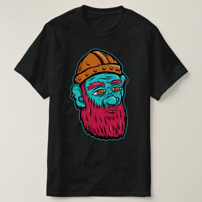 Camiseta Head of the Dwarven Miner (Diseño del anverso)